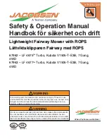 Предварительный просмотр 1 страницы Jacobsen 67962 Safety & Operation Manual