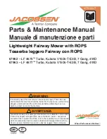 Предварительный просмотр 1 страницы Jacobsen 67963 Parts & Maintenance Manual