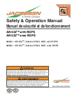 Предварительный просмотр 1 страницы Jacobsen AR-522TM with ROPS Safety & Operation Manual