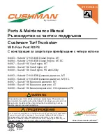 Preview for 1 page of Jacobsen Cushman Turf Truckster Parts & Maintenance Manual