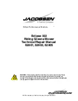 Предварительный просмотр 3 страницы Jacobsen Eclipse 322 Repair Manual