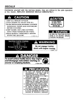 Preview for 4 page of Jacobsen Green King 422 Operator'S Manual