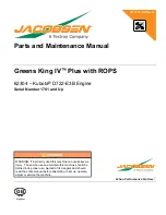 Jacobsen Greens King IV Plus Parts And Maintenance Manual предпросмотр