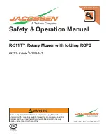 Jacobsen KUBOTA V2403-M-T Safety & Operation Manual предпросмотр