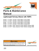 Предварительный просмотр 1 страницы Jacobsen LF 570 Parts & Maintenance Manual