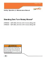 Jacobsen Standing Zero Turn Rotary Mower SZT 2648 Safety, Operation & Maintenance Manual preview