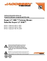 Jacobsen Super LF 1880 Fairway 67923 Safety & Operation Manual предпросмотр