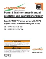 Jacobsen Super LF 1880 Parts & Maintenance Manual preview