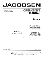 Jacobsen SV 3422 Gas Operator'S Manual preview