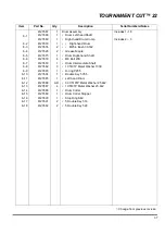 Предварительный просмотр 61 страницы Jacobsen tournament cut 22 Technical Manual