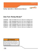 Jacobsen Zero Turn Rotary Mower Safety, Operation & Maintenance Manual preview