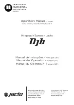 Preview for 1 page of Jacto DJB-20 Operator'S Manual