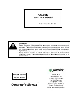 Preview for 1 page of Jacto FALCON VORTEX Operator'S Manual