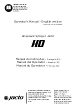 Предварительный просмотр 1 страницы Jacto HD Series Operator'S Manual