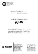 Preview for 1 page of Jacto PJ-16 Operator'S Manual