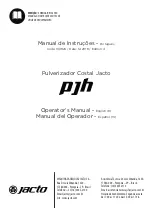 Jacto PJH Operator'S Manual предпросмотр