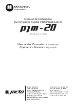 Предварительный просмотр 1 страницы Jacto pjm-20 Operator'S Manual