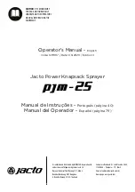 Jacto pjm-25 Operator'S Manual предпросмотр