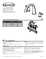 Предварительный просмотр 1 страницы Jacuzzi 73-BRT2-J Manual