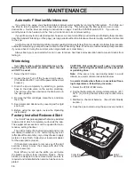 Предварительный просмотр 18 страницы Jacuzzi Aero Plus C460000 Owner'S Manual