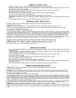 Предварительный просмотр 2 страницы Jacuzzi ALARIS Installation & Operating Instructions Manual