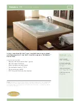 Jacuzzi BELLAVISTA 5.5 Specification Sheet preview