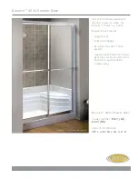 Предварительный просмотр 1 страницы Jacuzzi Bonaire 4834 Shower Base EK21 (LH) Specification Sheet