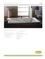 Preview for 1 page of Jacuzzi Cetra 532 Specification Sheet