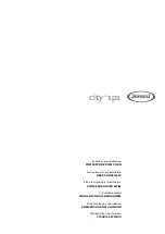 Jacuzzi city spa Instructions For Preinstallation preview