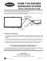 Jacuzzi Dome For Shower Surround System None Installation Instructions preview