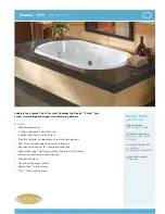 Jacuzzi DUETTA 6636 Specification Sheet preview