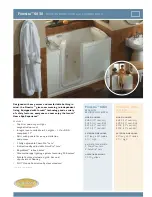 Jacuzzi Finestra 6030 Specification Sheet preview