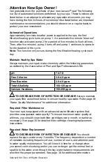 Preview for 2 page of Jacuzzi J-300 J-315 Owner'S Manual