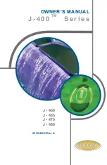 Предварительный просмотр 1 страницы Jacuzzi J - 400 SERIES J - 465 Owner'S Manual