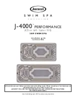 Jacuzzi J-4000 PERFORMANCE Installation Manual preview