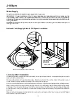 Предварительный просмотр 12 страницы Jacuzzi J-ALLURE J-ALLURELuxury Bathing and Entertainment... Installation And Operation Instructions Manual