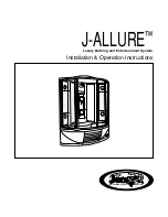 Jacuzzi J-ALLURE Installation And Operation Instructions Manual preview