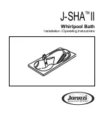 Jacuzzi J-SHA Installation & Operating Instructions Manual preview