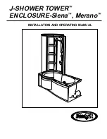 Предварительный просмотр 1 страницы Jacuzzi J-SHOWER TOWER ENCLOSURE-Siena Installation And Operating Manual