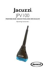 Предварительный просмотр 1 страницы Jacuzzi JPV100 Operating Instructions