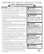 Preview for 2 page of Jacuzzi JPV200 Operating Instructions Manual