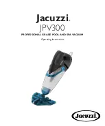 Jacuzzi JPV300 Operating Instructions Manual preview