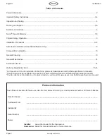 Preview for 2 page of Jacuzzi LG72000 Installation Manual & Warranty Information