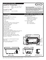 Jacuzzi LUXURA F946 Specifications preview