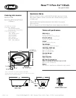 Предварительный просмотр 2 страницы Jacuzzi Nova 5 Specification Sheet