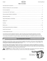 Preview for 2 page of Jacuzzi Pure Air Whirlpool Salon Spa Operating Manual