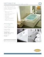 Jacuzzi Sabella EH90 Specification Sheet preview