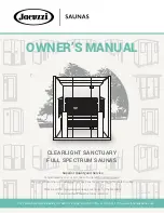 Предварительный просмотр 1 страницы Jacuzzi SANCTUARY 1 Owner'S Manual