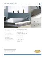 Jacuzzi Tara Plus Whirlpool Bath BR05 Specification Sheet preview