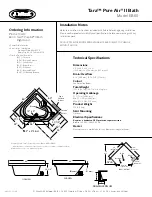 Preview for 2 page of Jacuzzi Tara Pure Air II Bath EB00 Specification Sheet